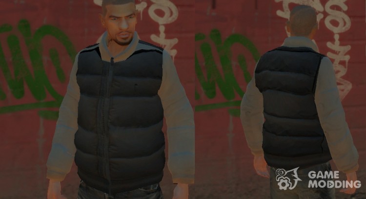 Winter jacket black and white for GTA 4