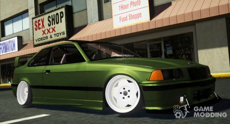 1998 года BMW Е36 - зеленый армии Хаззарда гараж для GTA San Andreas