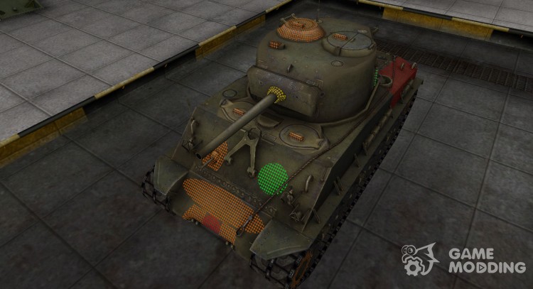 La zona de ruptura M4A2E4 Sherman para World Of Tanks