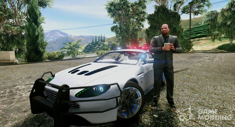 El Aston Martin Vantage Police FBI para GTA 5