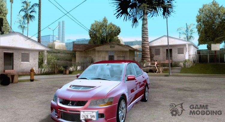 Mitsubishi Lancer Evolution IX regulable para GTA San Andreas