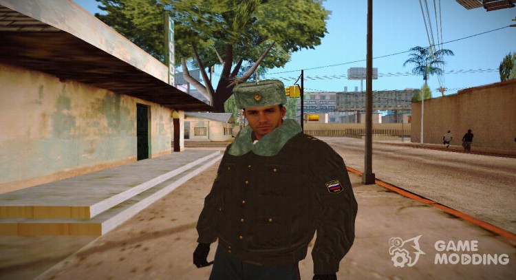 Милиционер в зимней форме V7 для GTA San Andreas