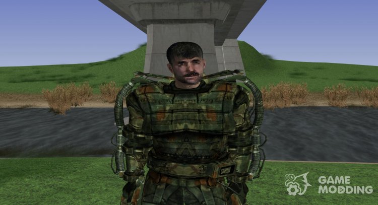 A member of the group Liquidators unique appearance of S. T. A. L. K. E. R V. 1 for GTA San Andreas