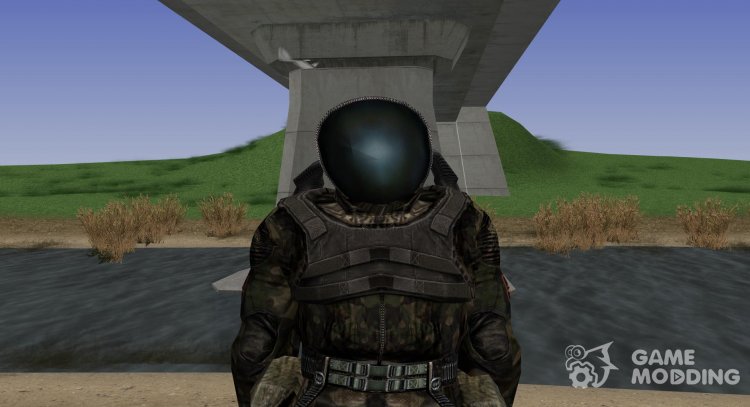 A member of the group Enlightenment in a scientific suit of S. T. A. L. K. E. R V. 2 for GTA San Andreas