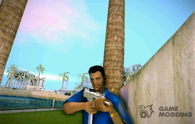 Gold SMG (Gold UZI) from TBOGT for GTA Vice City