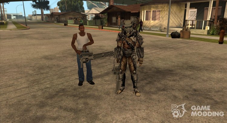 Depredador con minigans para GTA San Andreas