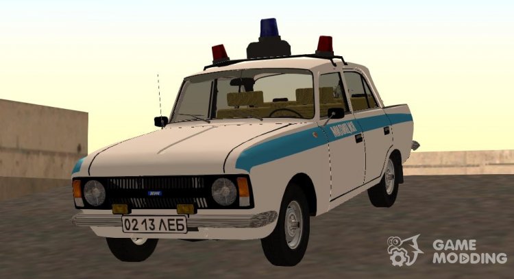412-028 IZH Moskvich Police for GTA San Andreas