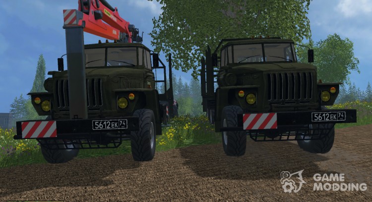 Лесовоз УРАЛ для Farming Simulator 2015