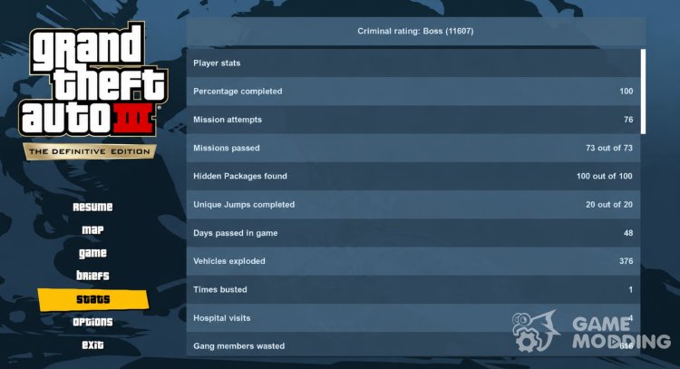 Juego guardado al 100%
