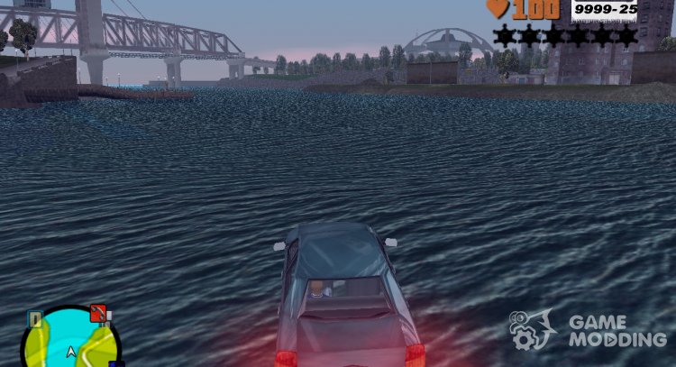 Автомобиль Плавает для GTA 3