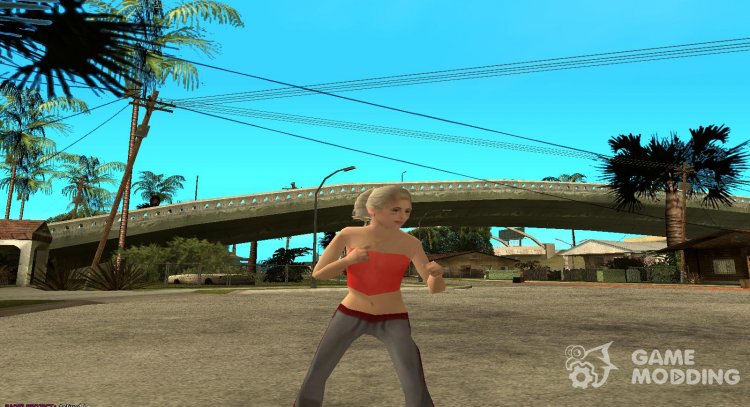 Новая Уличная девушка (Стиль SA) для GTA San Andreas