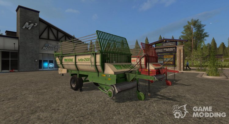 The Krone Turbo 2500 trailer version 2.0.0.0 for Farming Simulator 2017