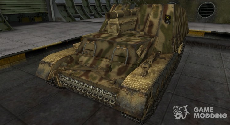 Исторический камуфляж Hummel для World Of Tanks