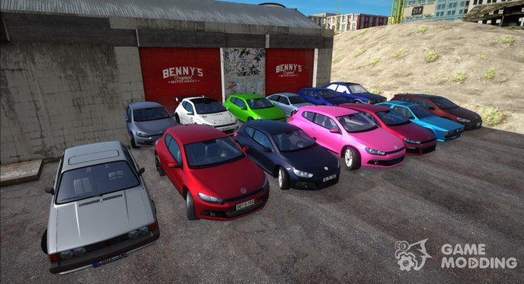 Pack of Volkswagen Scirocco cars (All models) for GTA San Andreas