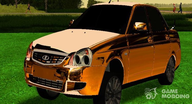 Lada Priora 2170 Gold Ganja Style for GTA San Andreas