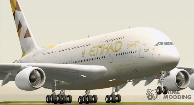 El Airbus A380-800 De Etihad Airways para GTA San Andreas