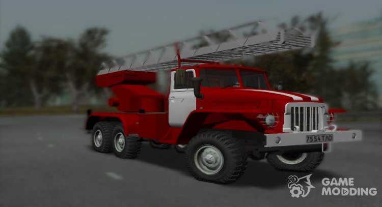 Пожарный Урал-375 АЛ-30 для GTA San Andreas