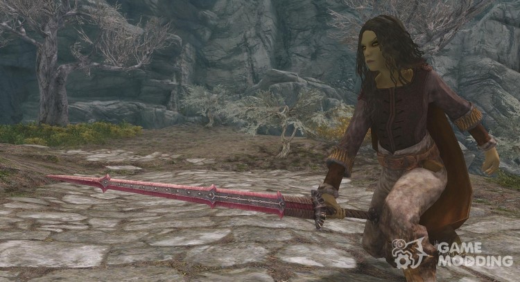 Одноручный Bloodskal Blade для TES V: Skyrim