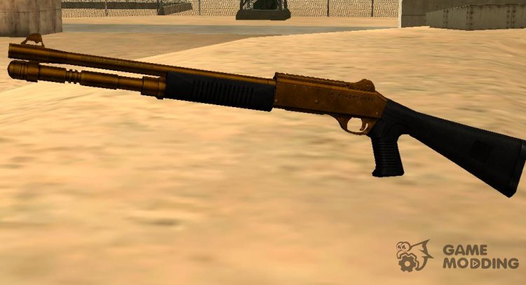 Golden Combat Shotgun (XM1014) for GTA San Andreas
