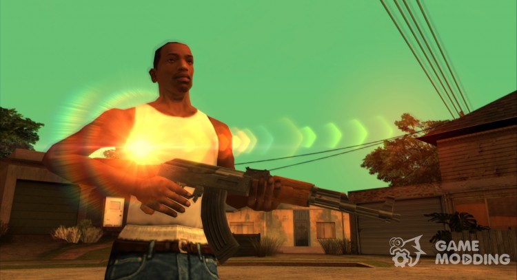 HQ AK-47 (With HD Original Icon) для GTA San Andreas