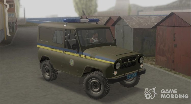 UAZ-31514 Servicio de Patrulla de la Policía de Ucrania para GTA San Andreas