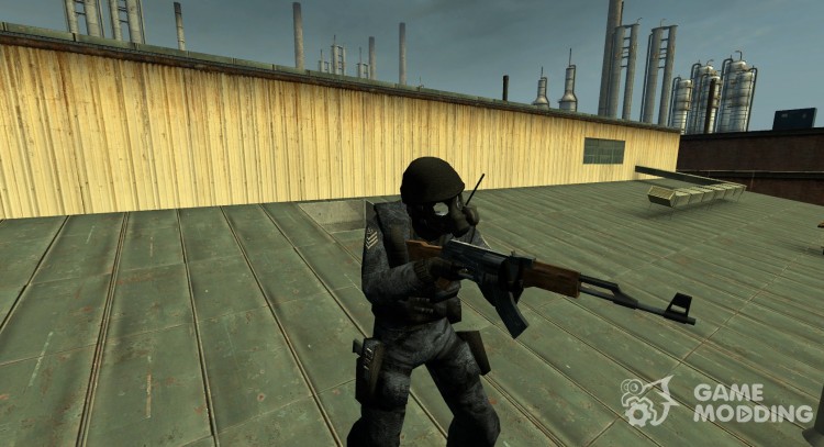 Синий SAS Re-Skin для Counter-Strike Source