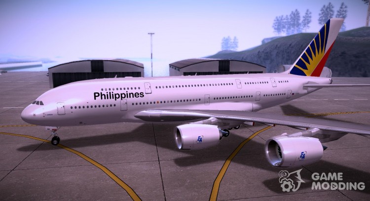 El Airbus A380-800 De Philippine Airlines para GTA San Andreas