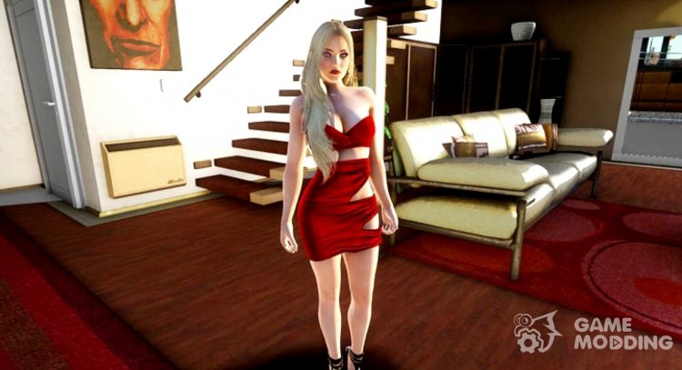 Helena Red Dress for GTA San Andreas