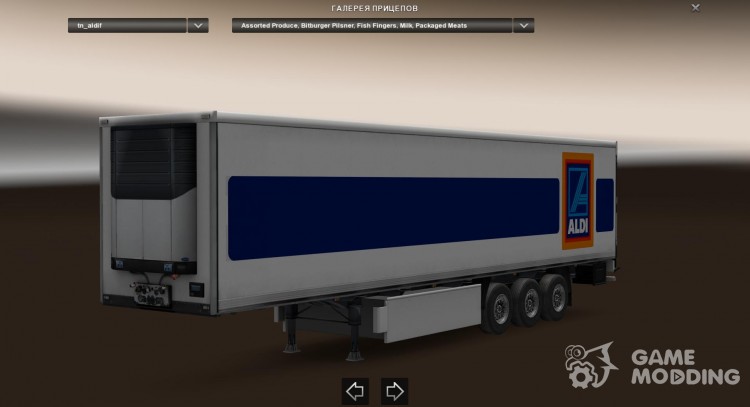 Aldi Logistics (International) Trailer for Euro Truck Simulator 2
