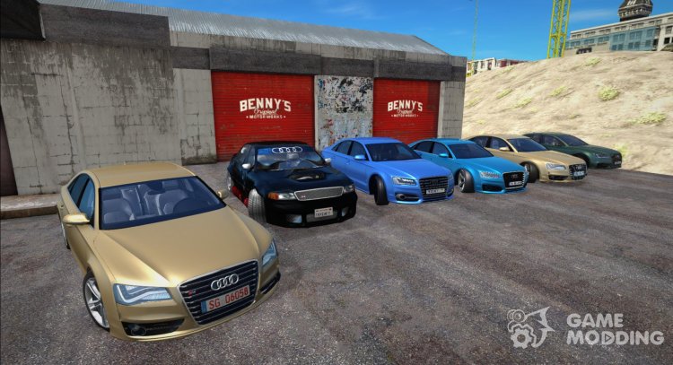 Пак машин Audi S8 (Все модели) для GTA San Andreas