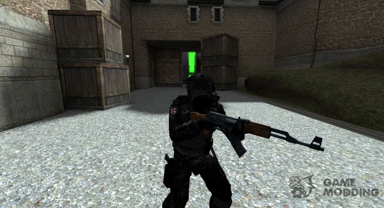 GSG9 Umbrella corporation Black Digital Camo for Counter-Strike Source