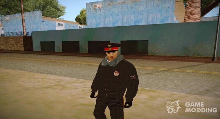 Милиционер в зимней форме V1 для GTA San Andreas