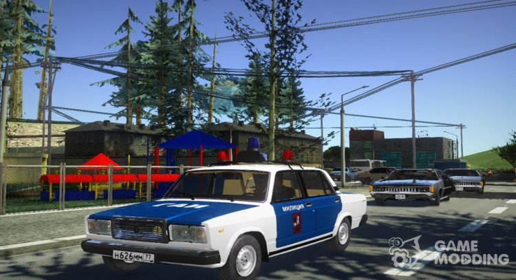 VAZ - 2107 Police traffic police 1994 for GTA San Andreas