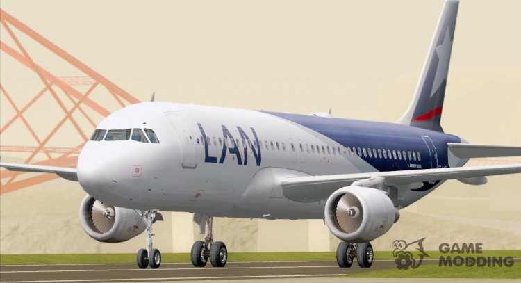 El Airbus A320-200 LAN Airlines (CC-BAT) para GTA San Andreas