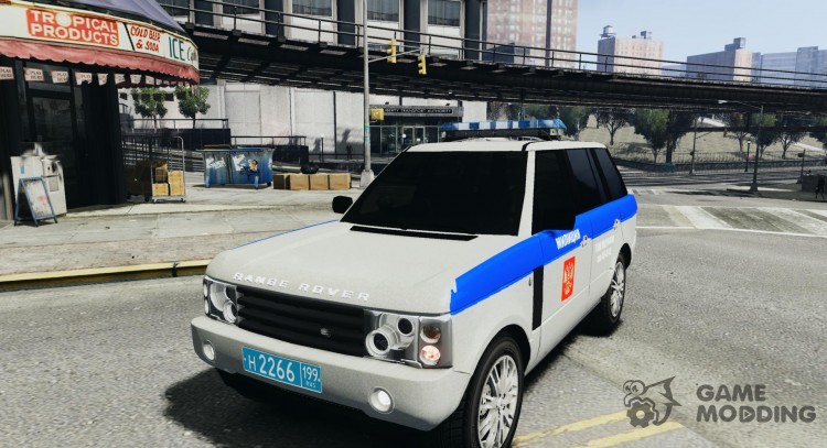 Policía de Rover Land Rover gama para GTA 4