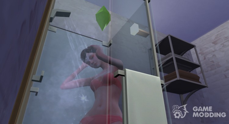 Быстрое принятие душа и ванной для Sims 4