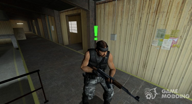 La infusión en negro camuflaje de guerrilla reskin para Counter-Strike Source