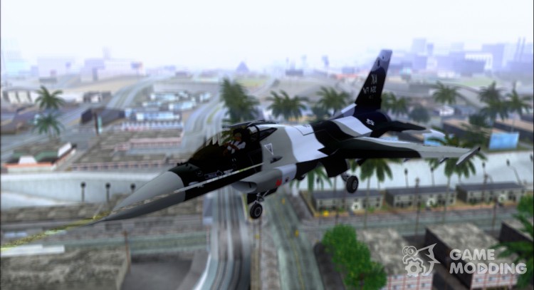 F-16 Aggressor Squadron Alaska - Чёрный камуфляж для GTA San Andreas