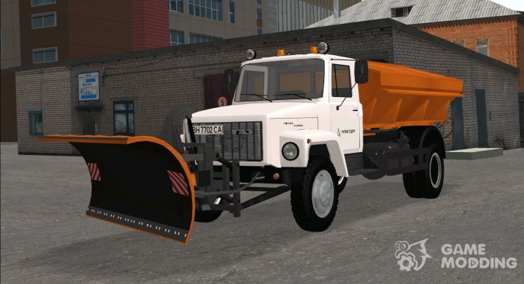 ГАЗ 3309 Снегоуборочный для GTA San Andreas