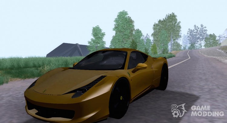 Ferrari 458 Italia TT черный Revel для GTA San Andreas