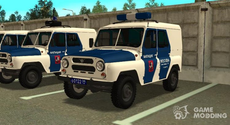 El uaz 31512 la Policía 1997 para GTA San Andreas