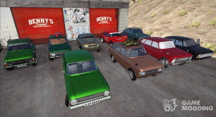 Pack of cars IZH-2125 Combi for GTA San Andreas
