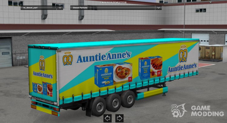 Auntie Anne’s Trailer HD for Euro Truck Simulator 2