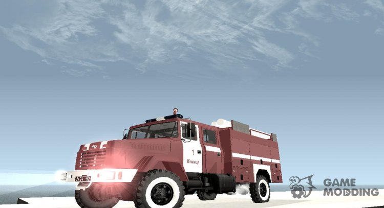 КрАЗ - 5233 Пожарный г. Винницы для GTA San Andreas
