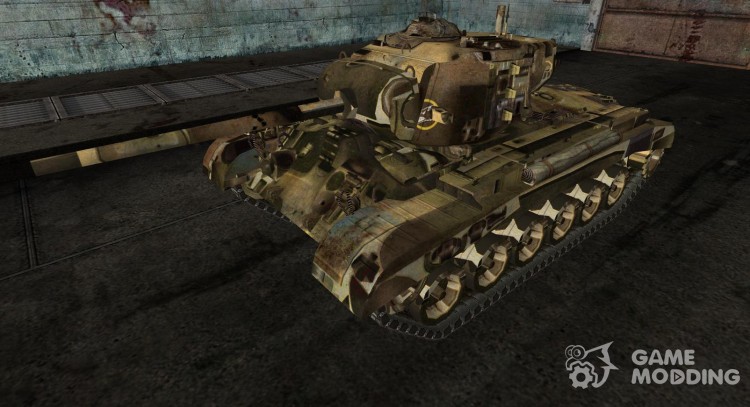 la piel de la M26 Parshing # 25 para World Of Tanks