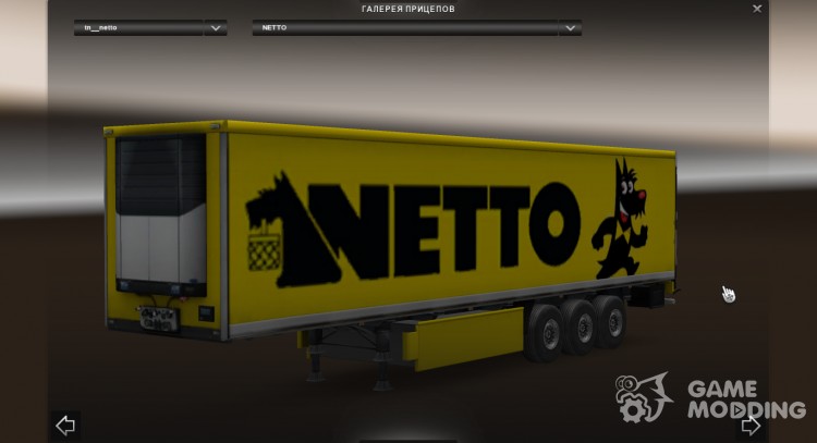 Автономный прицеп NETTO для Euro Truck Simulator 2