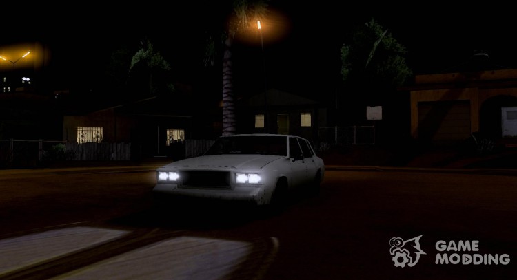 Halogen headlights for GTA San Andreas