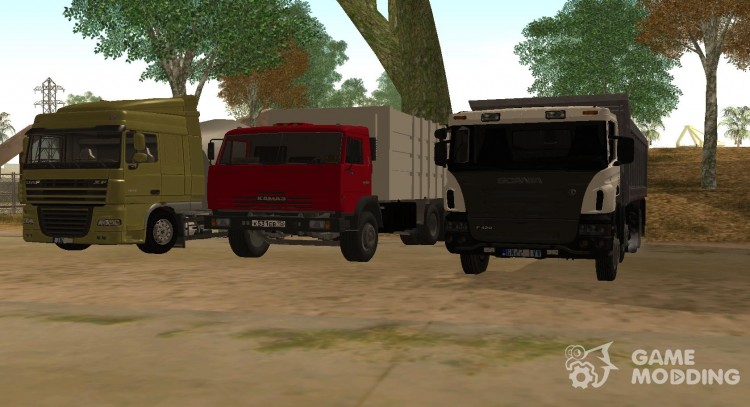 Пак грузовиков для GTA San Andreas