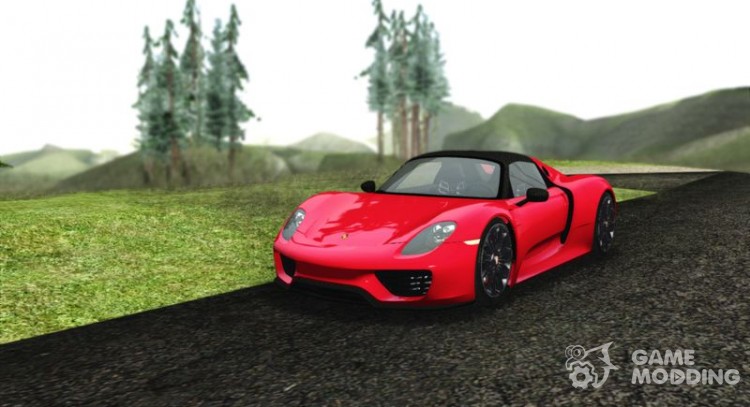 Porsche 918 2013 для GTA San Andreas