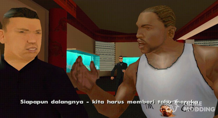 Индонезийские субтитры (катсцены и миссии) v1.0 для GTA San Andreas